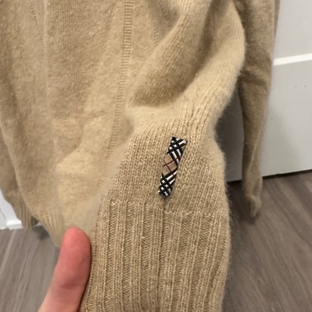 Burberry Camel Crewneck Sweater - Picture 3 of 5